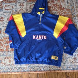 Kanto X Pokemon Collab Blue Jacket