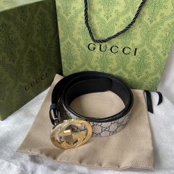  Monogram Gg Buckle Belt 