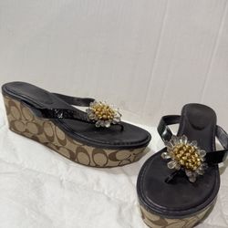 Coach Brown Sandals 
