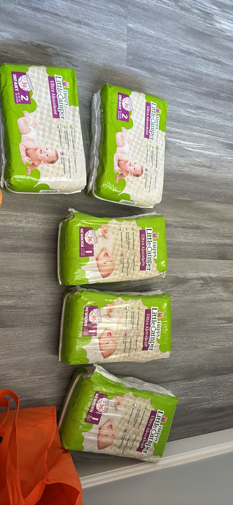 Newborn & Size 2 Diapers