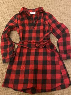 Buffalo plaid dress