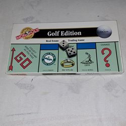 Monopoly Golf Edition Board Game In Excellent Condition (Is Complete Nothing Missing)