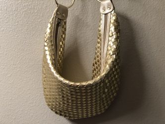 Gold long strap hobo bag Aldo