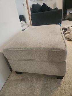 Large Upholstered Storage Ottoman