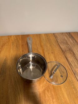 Laroma 2-Quart Stainless Steel Saucepan with Glass Lid