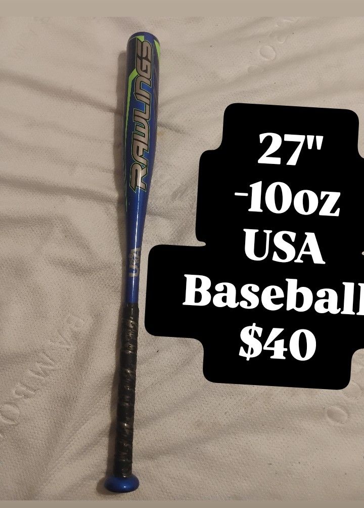 Rawlings USA Baseball Bat 27" -10oz