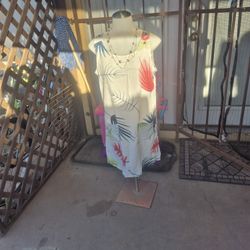 Print Sundress With Pockets