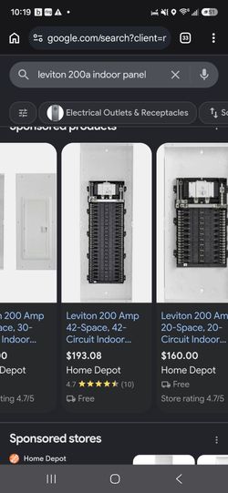 200a indoor panel Leviton