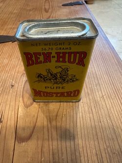 Ben-Hur Pure Mustard Vintage Spice Tin