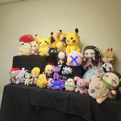 2 For $25 Anime And Pokemon Plushies