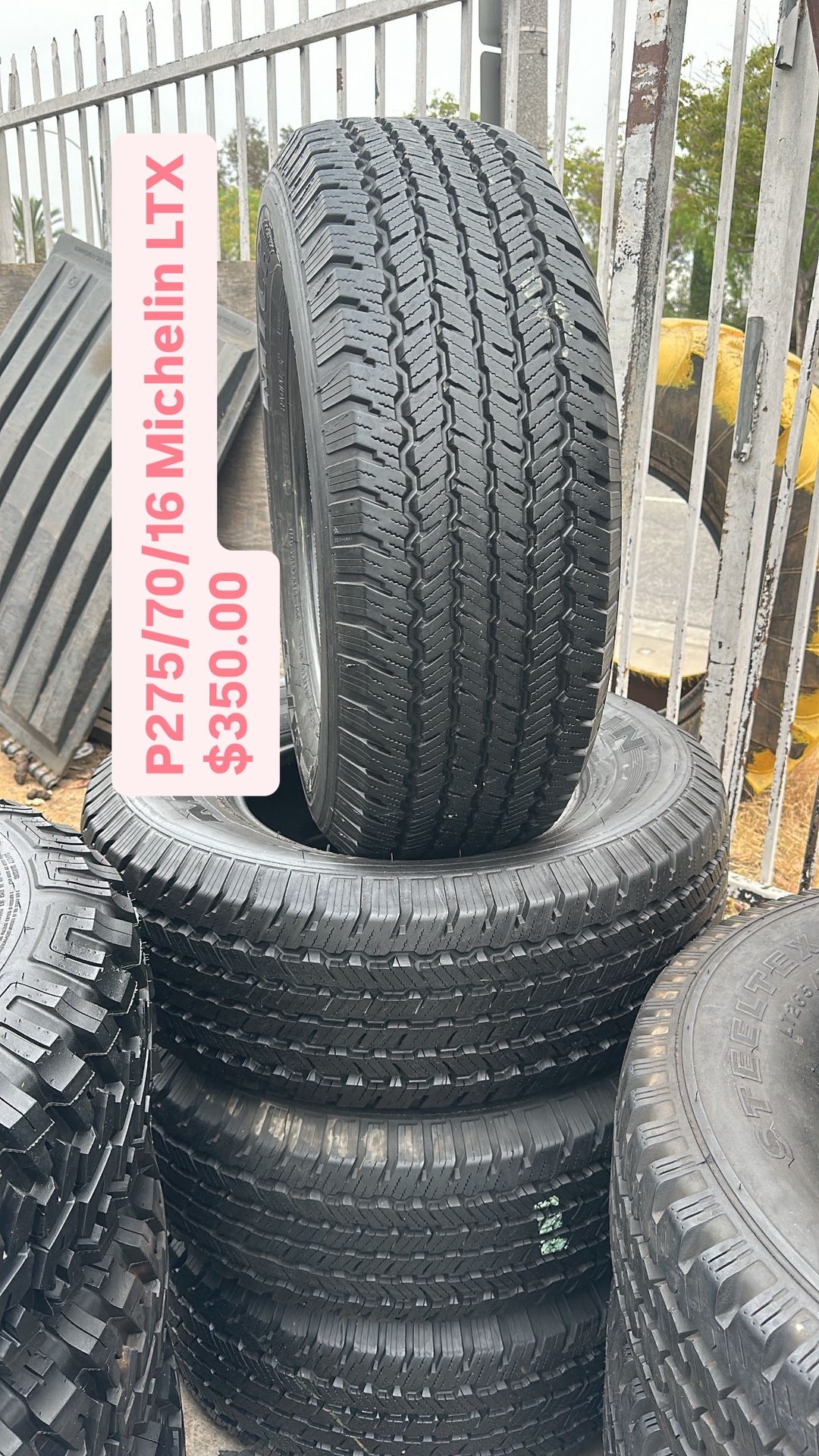 P275/70/16 Michelin LTX Semi New All Four 98 % TREAD LIFE | ❗Ask For Availability / Pregunta Por Disponibilidad ❗|