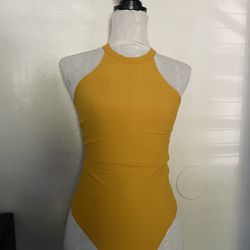 ZARA Womens Crew Neck Sleeveless Bodysuit 