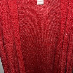 Small red Sequence Cardigan 