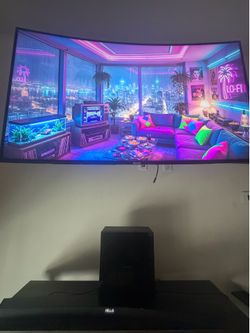 65” Samsung Curved 4K UHD Smart TV Bundle – Soundbar, Subwoofer & Full Motion Wall Mount Included