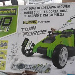 Greenworks 20 Inch Cordless Push Lawn Mower / No Battery or Charger