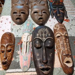 Wooden Tribal Masks