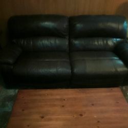 LEATHER SOFA/RECLINERS $80 FOR ALL THREE!