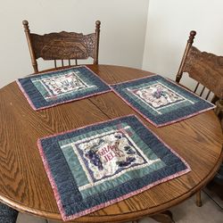 Round Wood Dining Room Table 