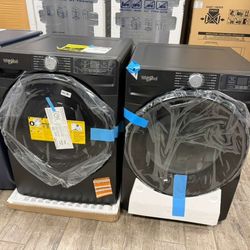 Whirlpool brand new washer and dryer set electric with warranty