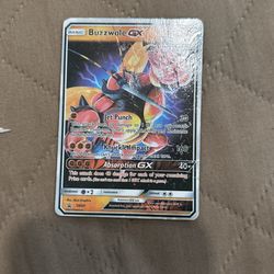 Buzzwole Gx Pokémon Card