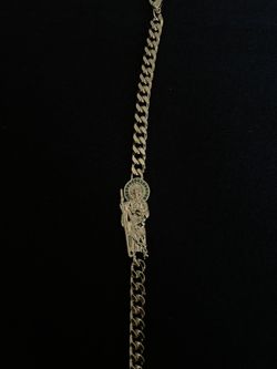 San Judas Gold Plated Bracelet 