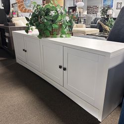 White TV Stand! $399 🤍✨