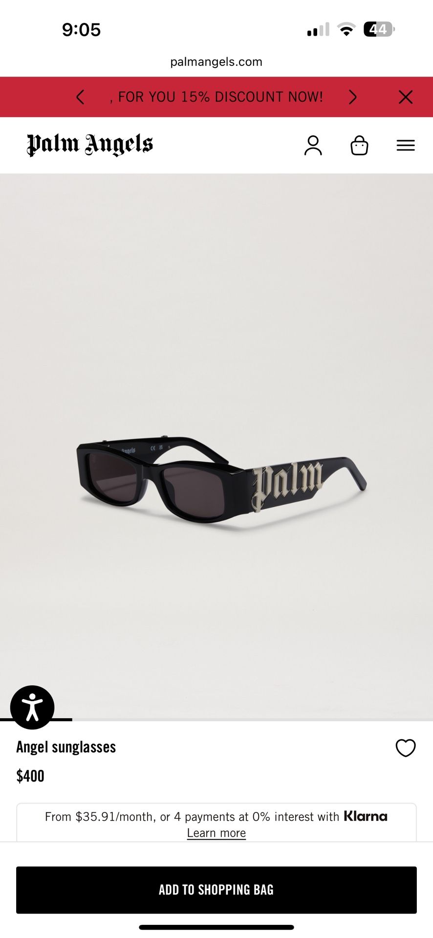 Palm Angel, Sunglasses - Black Dark Grey