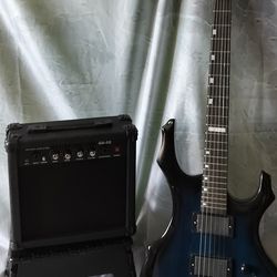 Brand new electric guitar and 20 watts amp with bag,  cable