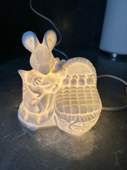 Beatrix Potter porcelain nightlight vintage