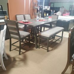 6pc Counter Height Dining Set