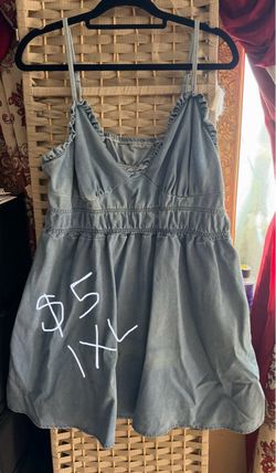 Denim blue summer dress