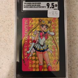 1995 sailor moon graded card 9.5