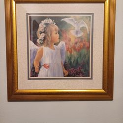 Home Interiors Picture Angel With Dove See Pictures