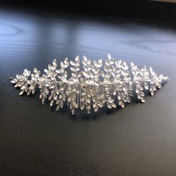 ZHENM Silver Wedding Hair Comb Bridal Headband Rhinestone Hair Accessories For Bridal And Bridesmaids 