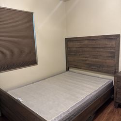 Brown Full Bed Frame