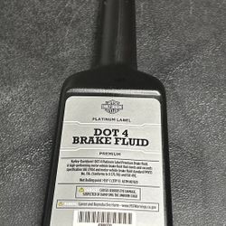 Harley Davidson Platinum Label Dot 4 Brake Fluid