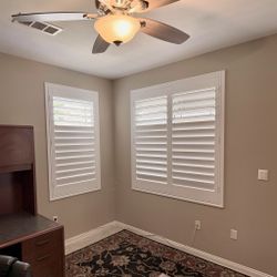 Custom Basswood Plantation Shutters & Expert Installation - Real Wood Interior Window Coverings (Persianas de Madera Para Ventanas)