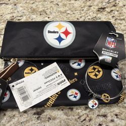 Pittsburgh Steelers Crossbody purse and bracelet