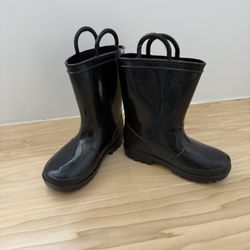 NEW Zoogs Black Kids' Rain Boots Size 12