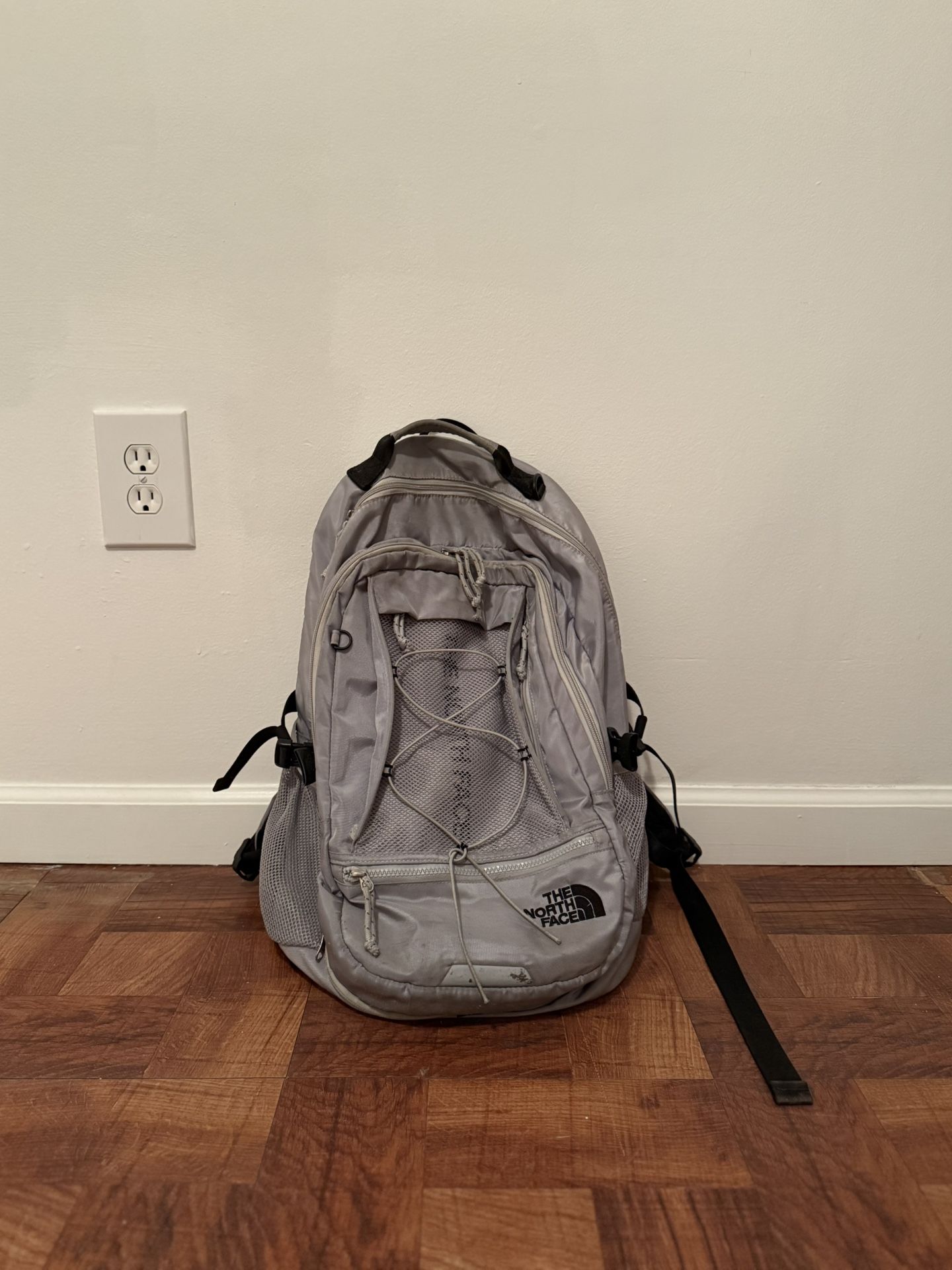 North Face School Backpack – Used, Grey