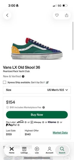 Pearlized Pack Yacht Club vans