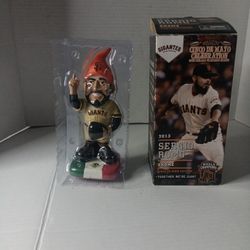 SF GIANTS SERGIO ROMO CINCO DE MAYO GNOME MEXICAN FLAG SGA 2013 NOT BOBBLEHEAD. Used Good Condition. 