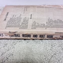 1945 Spink and Son Football Record and Rule Book