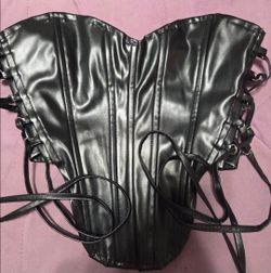 Leather corset