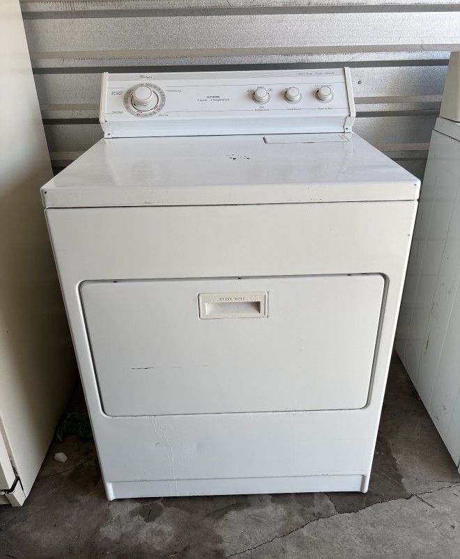 White Whirlpool Electric Dryer