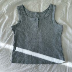 Gray color mango tank top S size