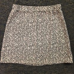 Girls 14 XL Old Navy leopard print black white pink skirt Lot 15