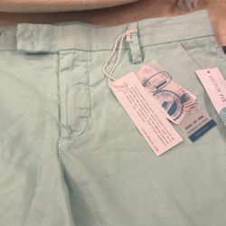 Pale Teal Green Shorts New With Tags