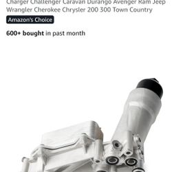 Aluminum Engine Oik Cooler Filter Housina for 2011-2016 