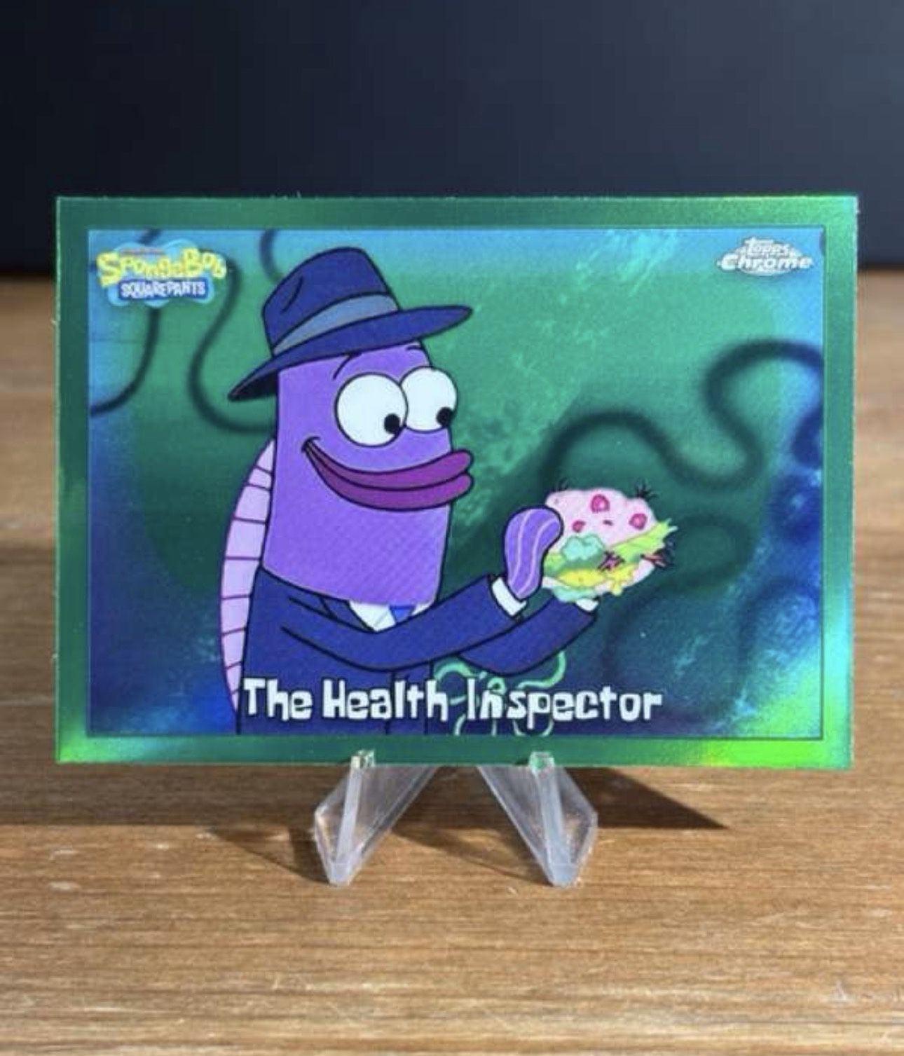 #94 The Health Inspector 2025 Topps Chrome SpongeBob SquarePants 25th Anniversary - Kelp Green